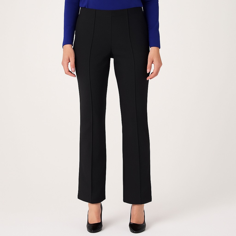 Isaac Mizrahi Live! Elements Stretch Pintuck Pants – XXS Tall